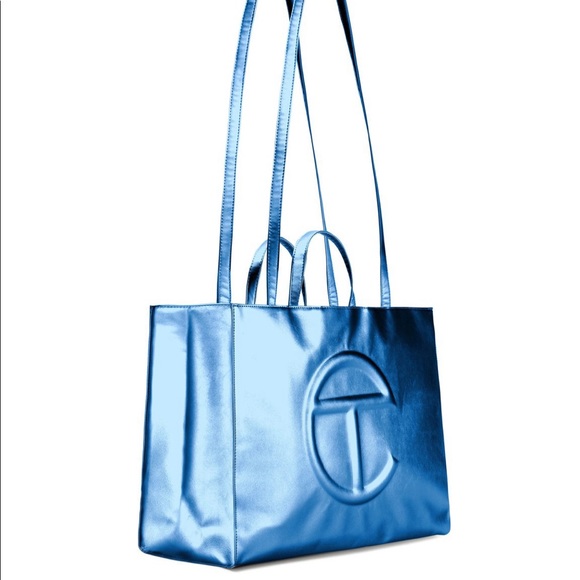‼️SOLD‼️TELFAR COBALT BLUE LARGE SHOPPER - Picture 2 of 5